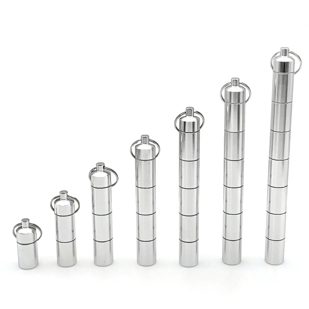 Kapsel form Aluminium Pille Fall empfindliche Siegel Medizin Veranstalter Box Schlüssel bund Pille Flasche wasserdichte Behälter Medizin Box