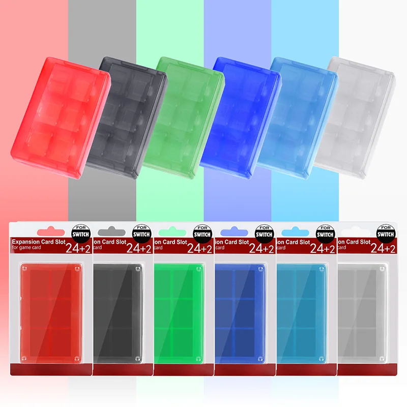 

Transparent Game Card Box for Nintendo Switch 24 In 1 Storage Box TF Card Storage Holder Protective Box for Switch/Lite/OLED