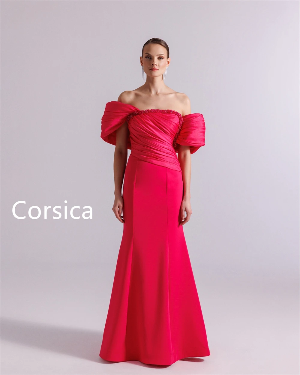 Sukienki wieczorowe w kolorze różu syreny, szyte na miarę, klasyczne sukienki bez ramiączek, z odkrytymi ramionami, na powrót do szkoły, miękkie suknie na specjalne okazje.