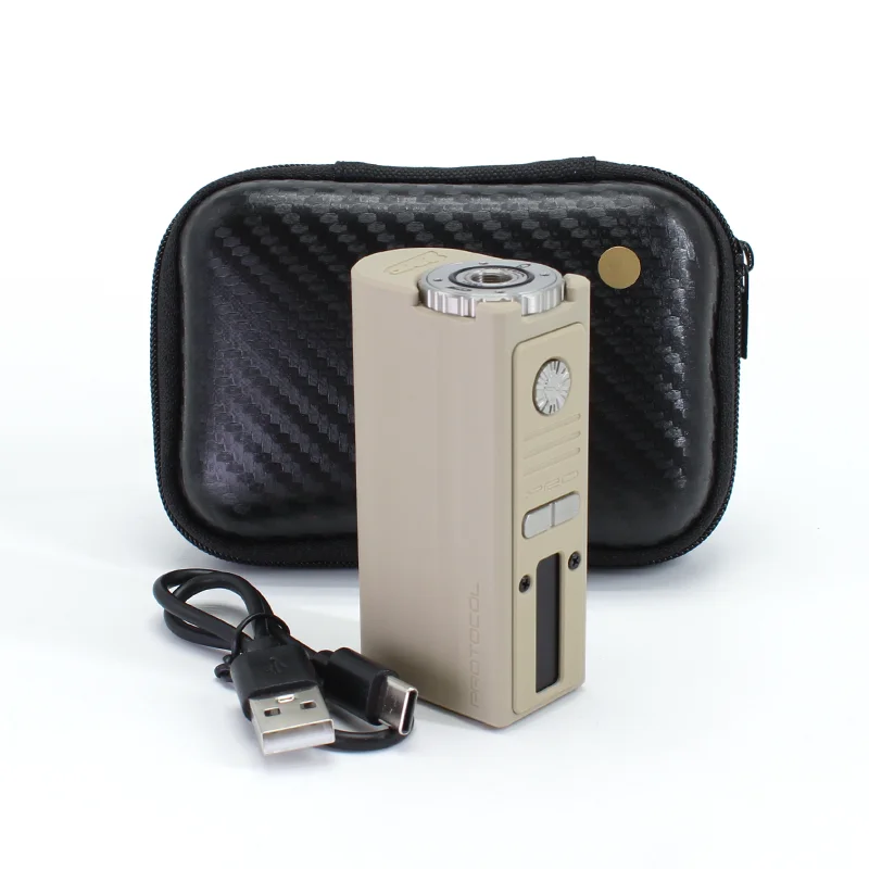 DIY SXK Stil PRC CUDA DNA60C 60W VW Box Mod, 24mm'ye kadar USB-C Portu ile Uyumlu, Tek 18650 Pil Kullanımlı Donanım Yedek Parçaları