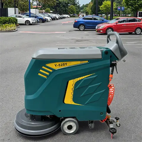 Hand Push Mini Floor Cleaning Machine 520Y Electric Sweeping Machine Efficient, Easy-to-use, and Long-lasting Battery Life