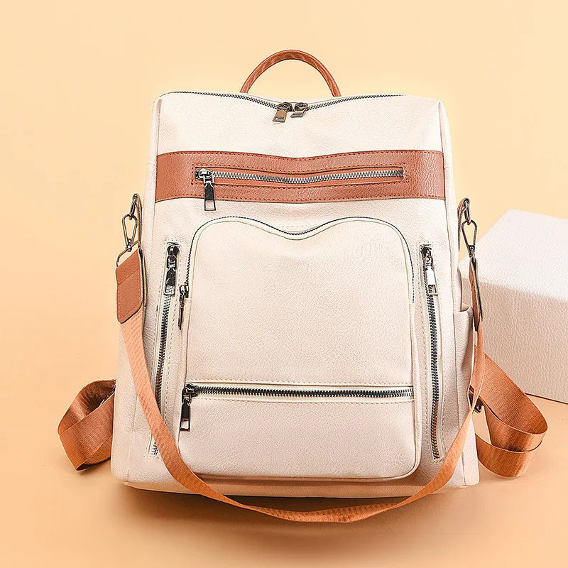 Shoulder Backpack 2025 New Women's Backpack European and American Retro Fashion Women's Bag Hot Selling Backpack