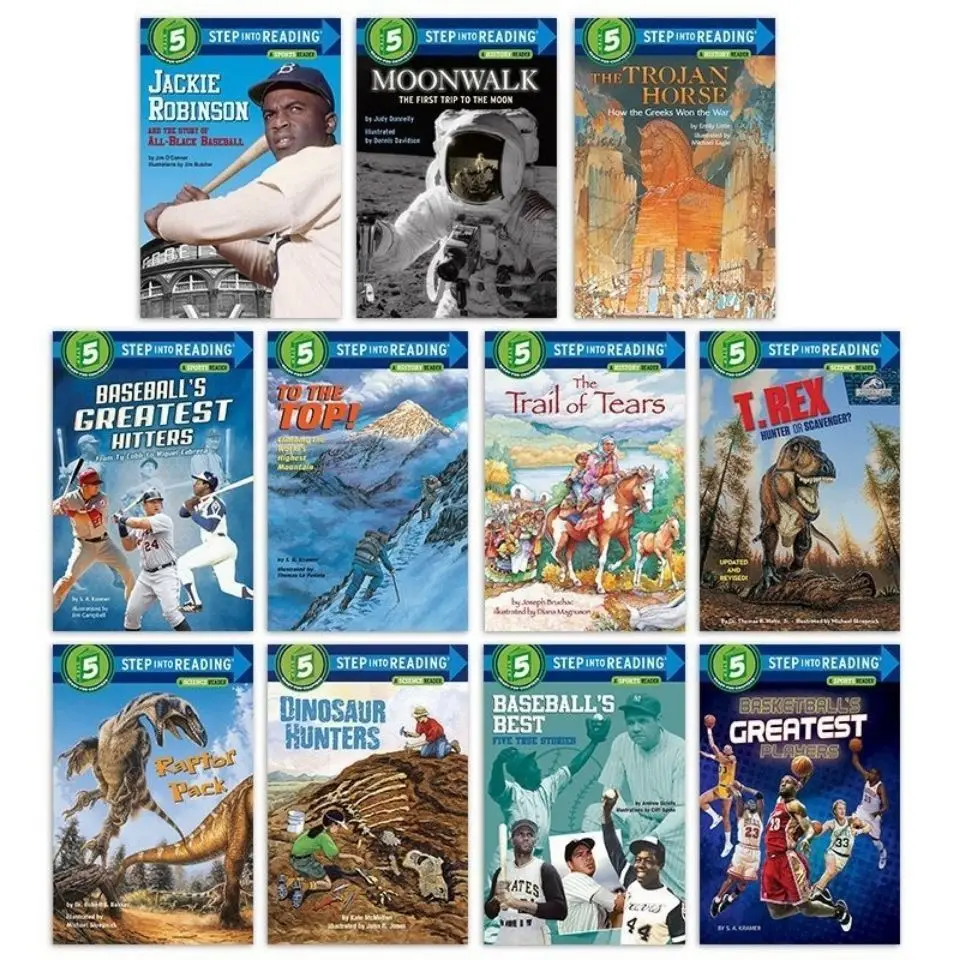 11 Books/set Step Into Reading Level 5 Ready for Chapters In English Kids Reading Comprehension Picture Story Book for Chidlren