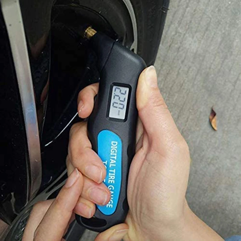 Car Digital Tire Tyre Air Pressure Gauge Meter LCD Display Manometer Barometers Tester For Car Motorcycle Bike