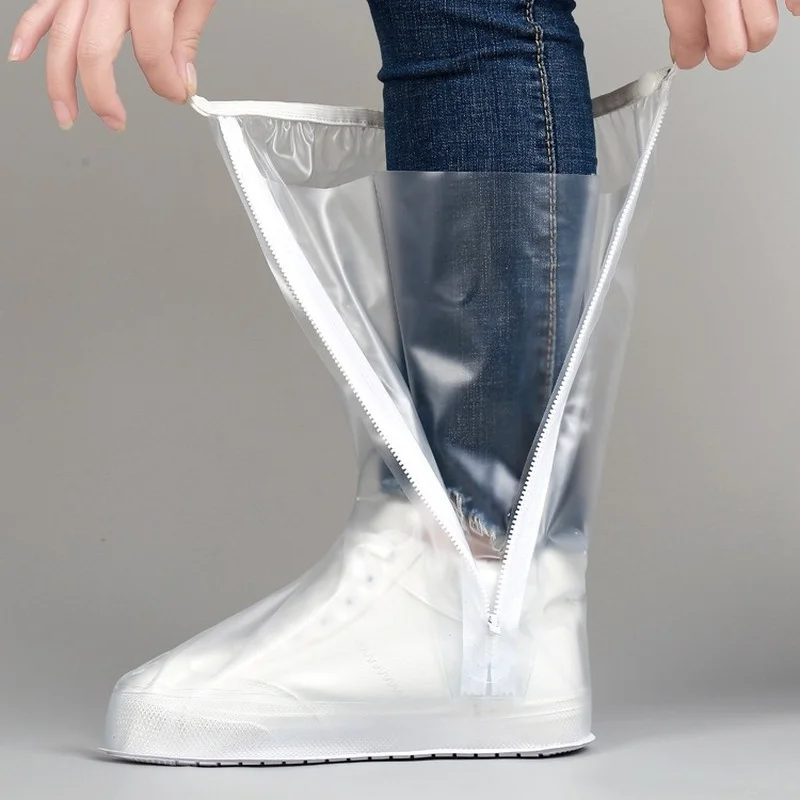 Rainproof Shoes Covers Upgrade High Cylnder Waterproof Add Layer And Thick Sole Unisex