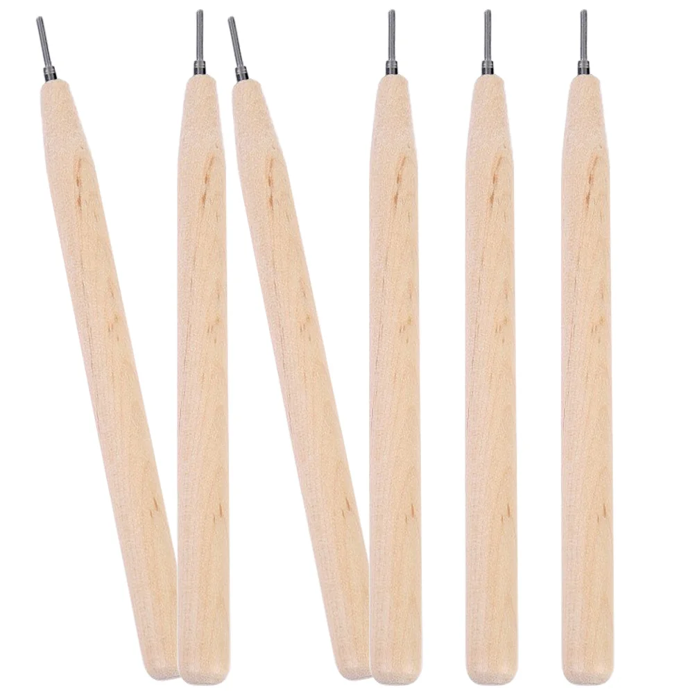 6 قطعة مجموعة أقلام اللف لتقوم بها بنفسك أدوات تجعيد الورق لمشاريع صياغة الفن لوازم اللف مجموعة أقلام ورقة حبة الأسطوانة أداة #1