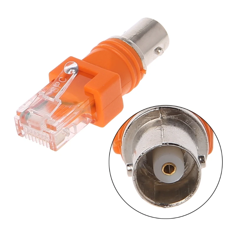 

Chassis Panel Mount Monitor Accessories BNC Female to RJ45 Male Coaxial Coax Barrel Coupler Connector RJ45 to RF adapter