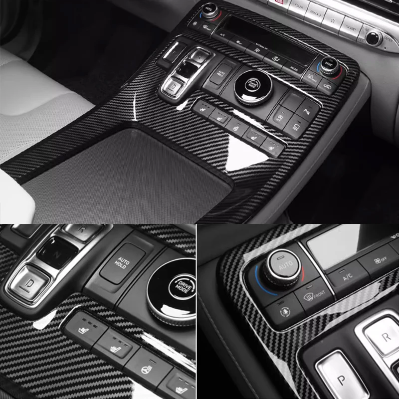 For Hyundai Palisade 2022 2023 Interior Accessories Carbon Fiber Window Switch Panel Cover Trim Window Switch Lift Cover trim