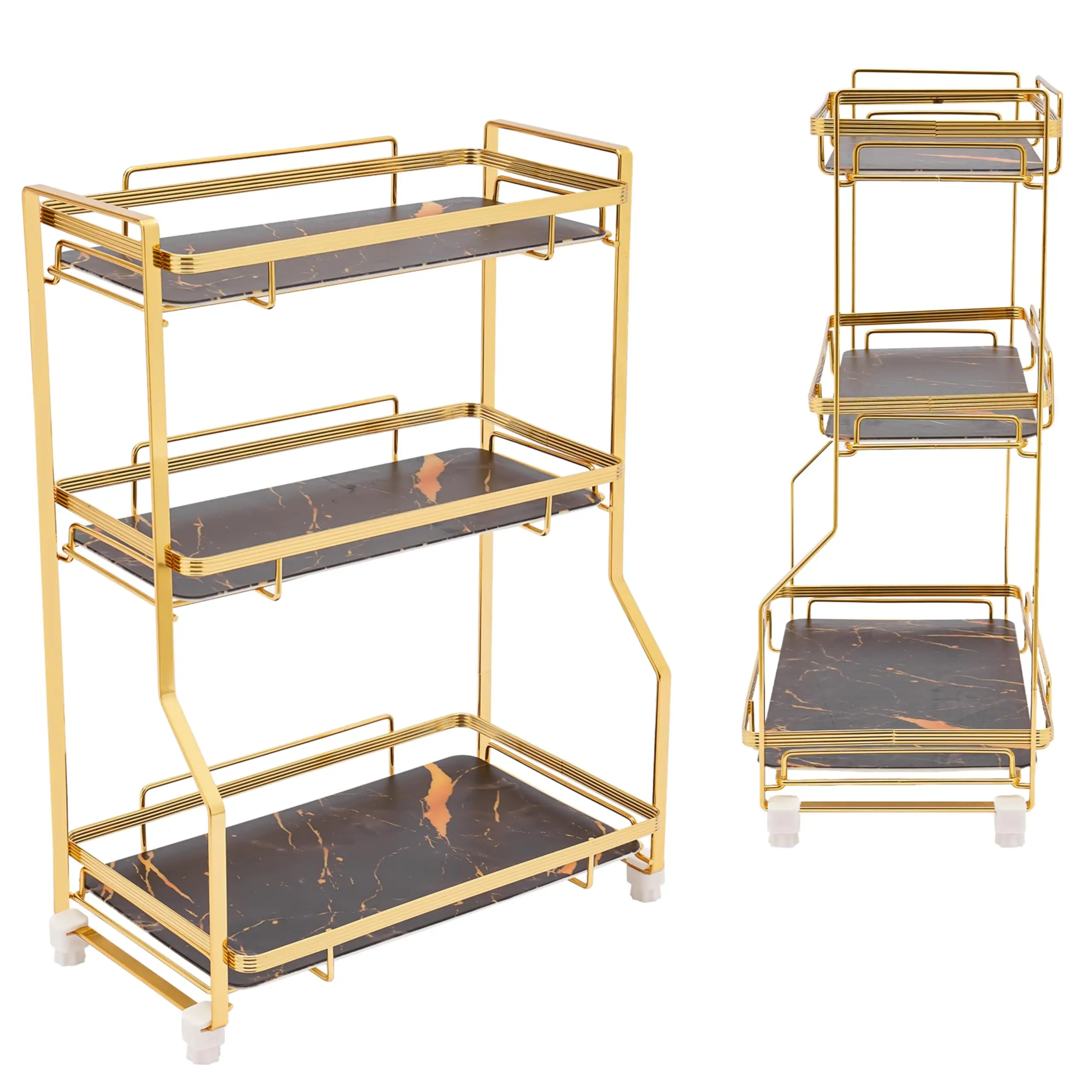 

3 Tier Dresser/Bathroom Organizer Countertop Perfume Makeup Organizer Skincare Cosmetics Storage Display Rack, Vanity Tray Dress