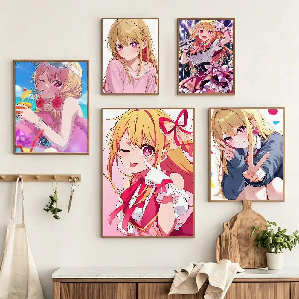 H-Hoshino R-Ruby O-Oshi no Ko  Custom HD Waterproof Self Adhesive Wall Art Poster
