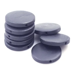 10PCS Black Wood Spacer Beads 30mm Round Flat Bead Handmade Jewelry Crafts Decoration Accessories Supplies Handicrafts Materials
