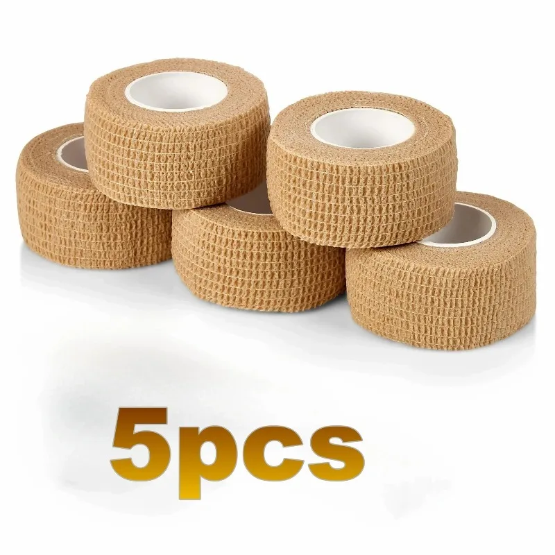 5 Rolls 2.5cm2M Self Adhesive Elastic Foot Protection Tape Anti Friction Blister Pad for High Heels Daily Foot Care