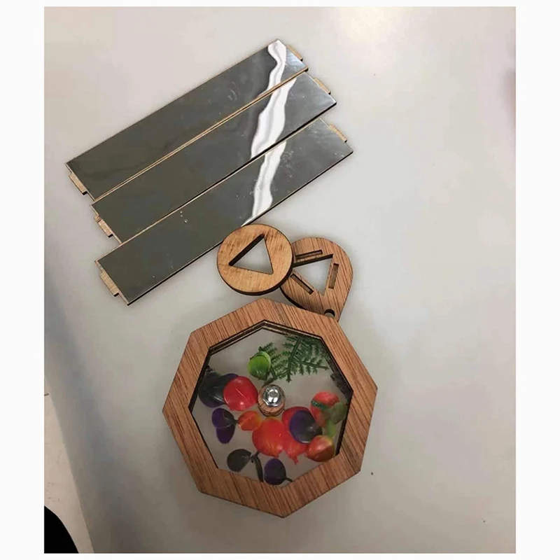 Holz handgemachte Kaleidoskop Kit interaktive Logik DIY Kaleidoskop Kit Kinder klassisches Spielzeug