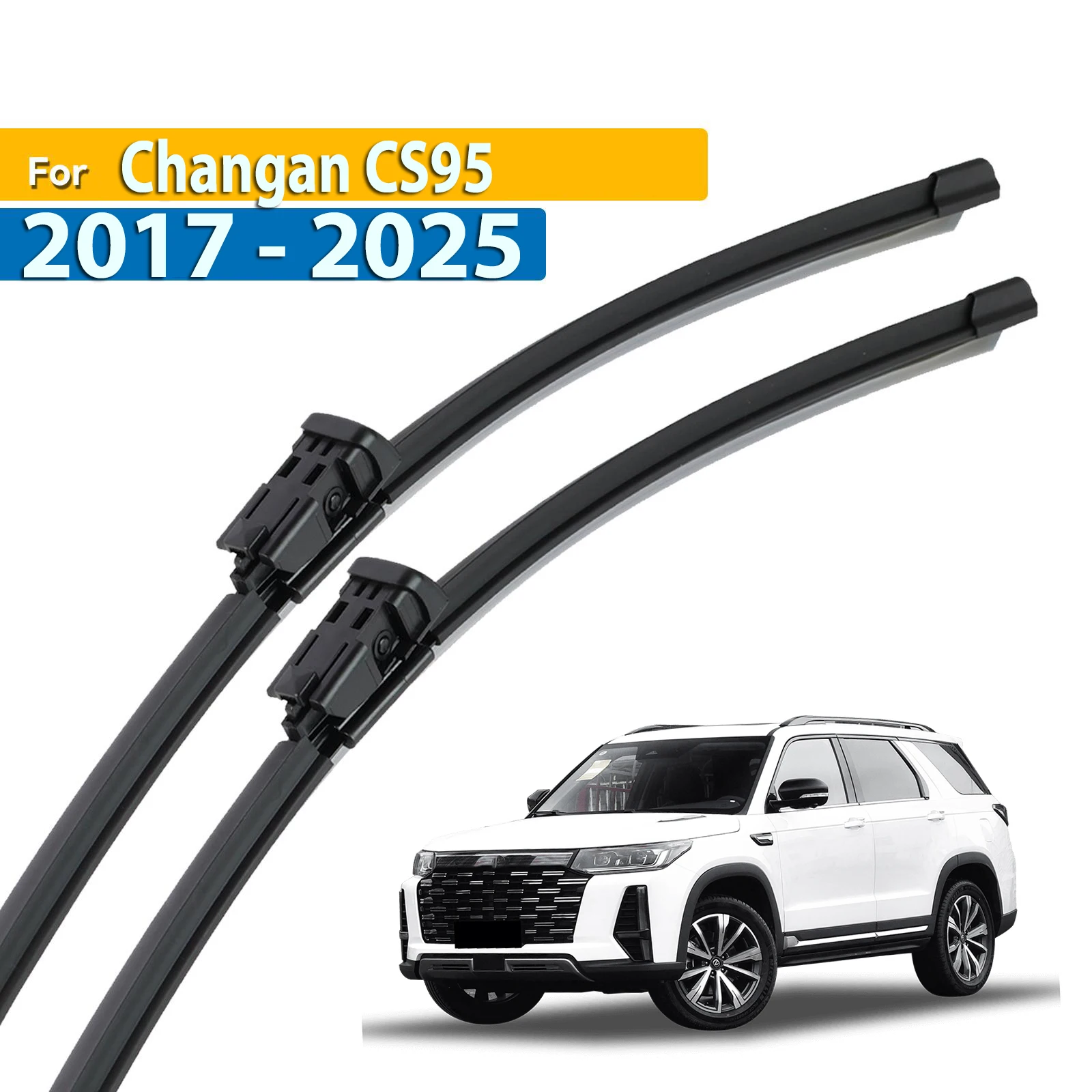 

Стеклоочиститель Erick's LHD, передние щетки стеклоочистителя для Changan CS95 2017-20220, лобовое стекло, чистые окна, автомобильные щетки от дождя 24 дюйма + 21 дюйм