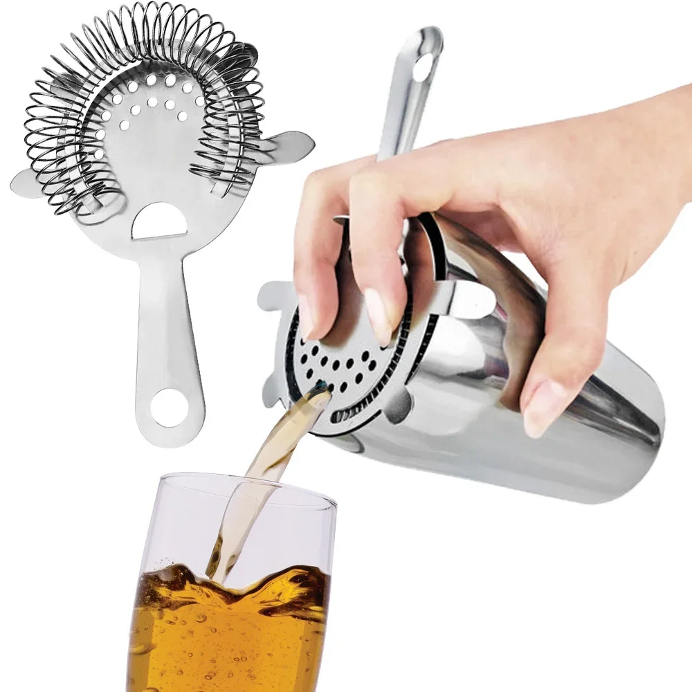 Cocktail Shaker Ice Strainer Bar Accessories Stainless Steel Filter Barware Bar Tools bartending Kitchen tools ice filter