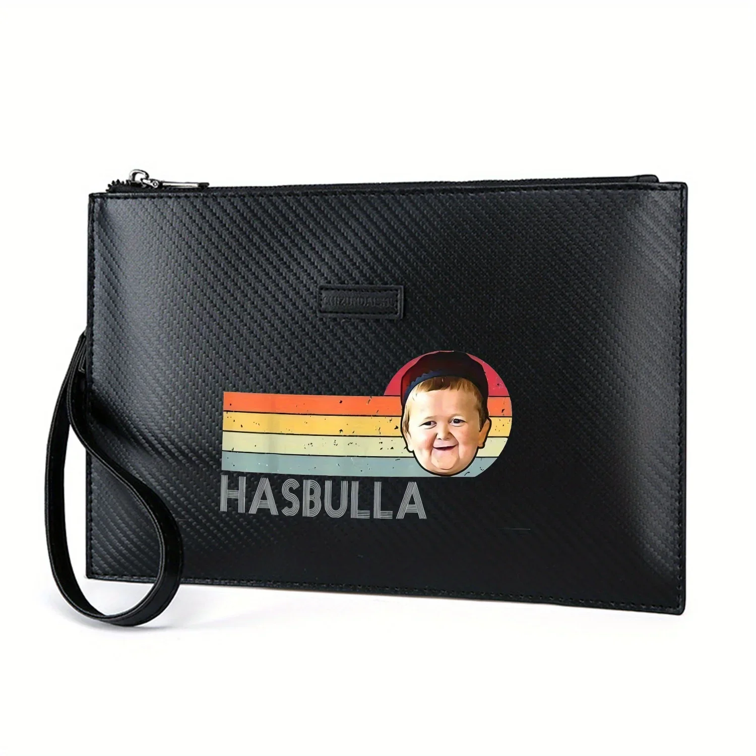 

Улыбающееся лицо, ретро-дизайн, логотип Хасбуллы, забавная элегантная мужская сумка из искусственной кожи с принтом, модная и практичная для повседневной носки