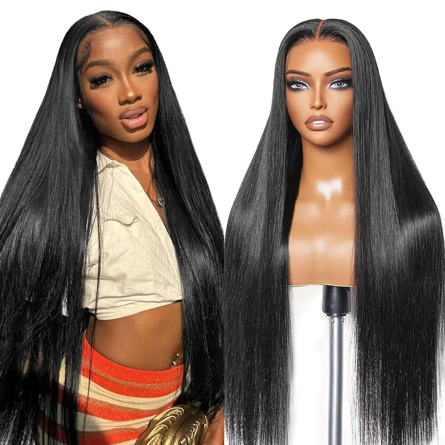 Straight Human Hair Lace Frontal Wig 13x4 13x6 Glueless Lace Frontal Wigs For Women 6x4 5x5 Redy To Go Glueless Wig Human Hair