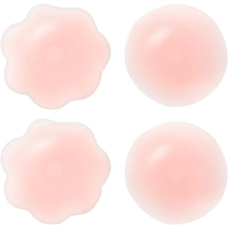 

6Pack Nipple Covers for Women, Silicone Nipple Covers Reusable, Invisible Breast Petals, Nipple Stickers for Women