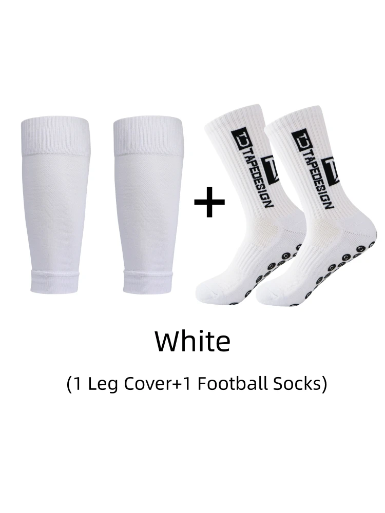 1 pair of combination TC anti-skid sports socks, football socks, and leg protection socks