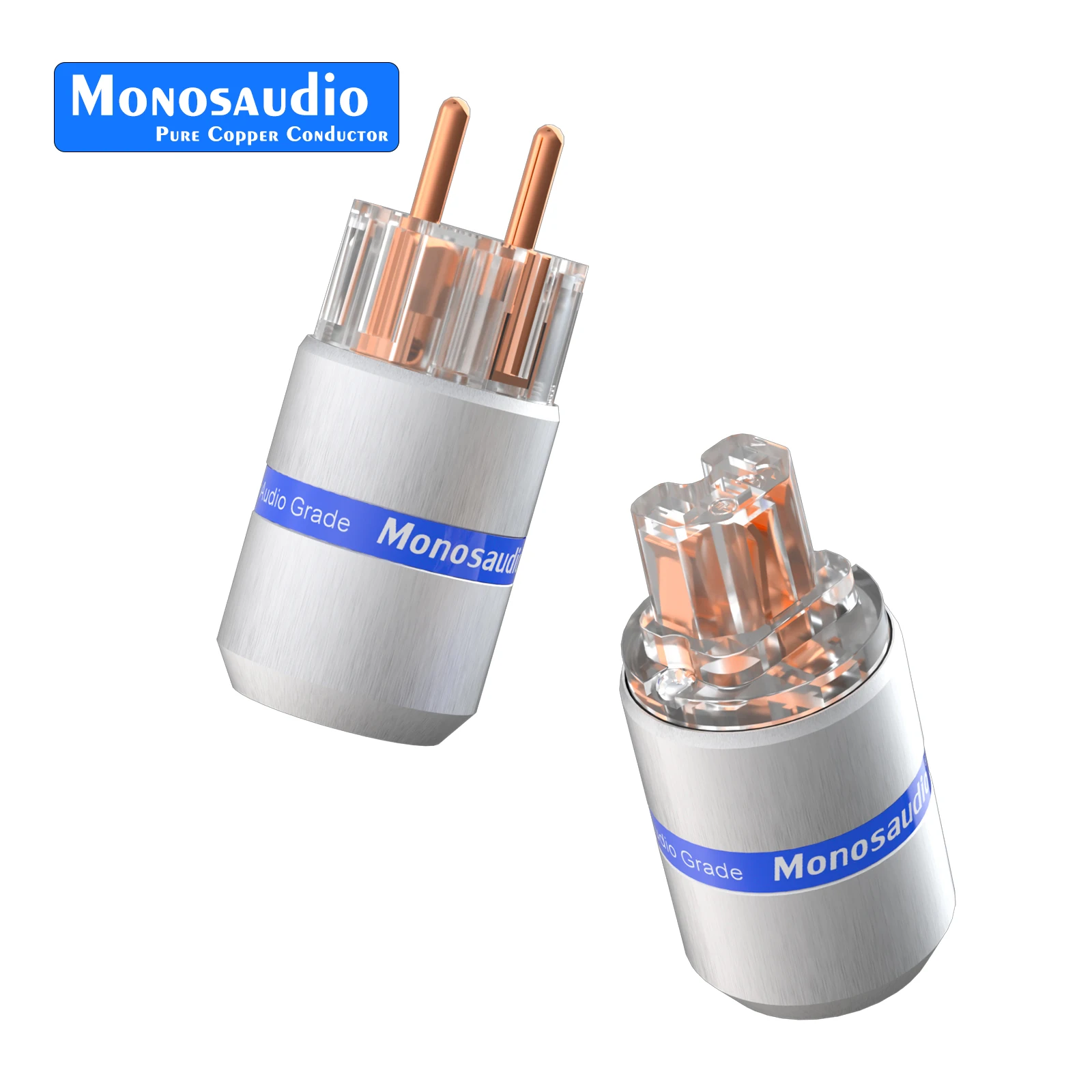 Monosaudio E107/F107 Штекер питания Schuko из чистой меди Hi-Fi Аудио штекер Schuko Hi-Fi Европейская вилка питания Разъемы IEC Кабель питания европейского стандарта