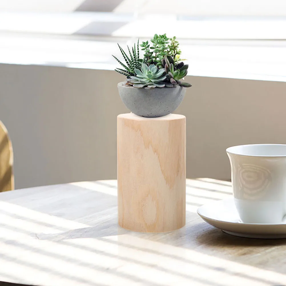 

Wood Stump Holders Natural Round Decorative Wood Planter Tealight Stand for Yard Garden Fence Rustic Wedding Farmhouse