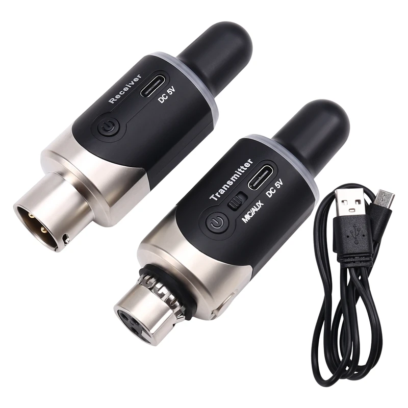 

New-A47Q-New U801 UHF Wireless XLR Transmitter And Receiver Microphone Converter Wireless Microphone For Live Interview/Studio