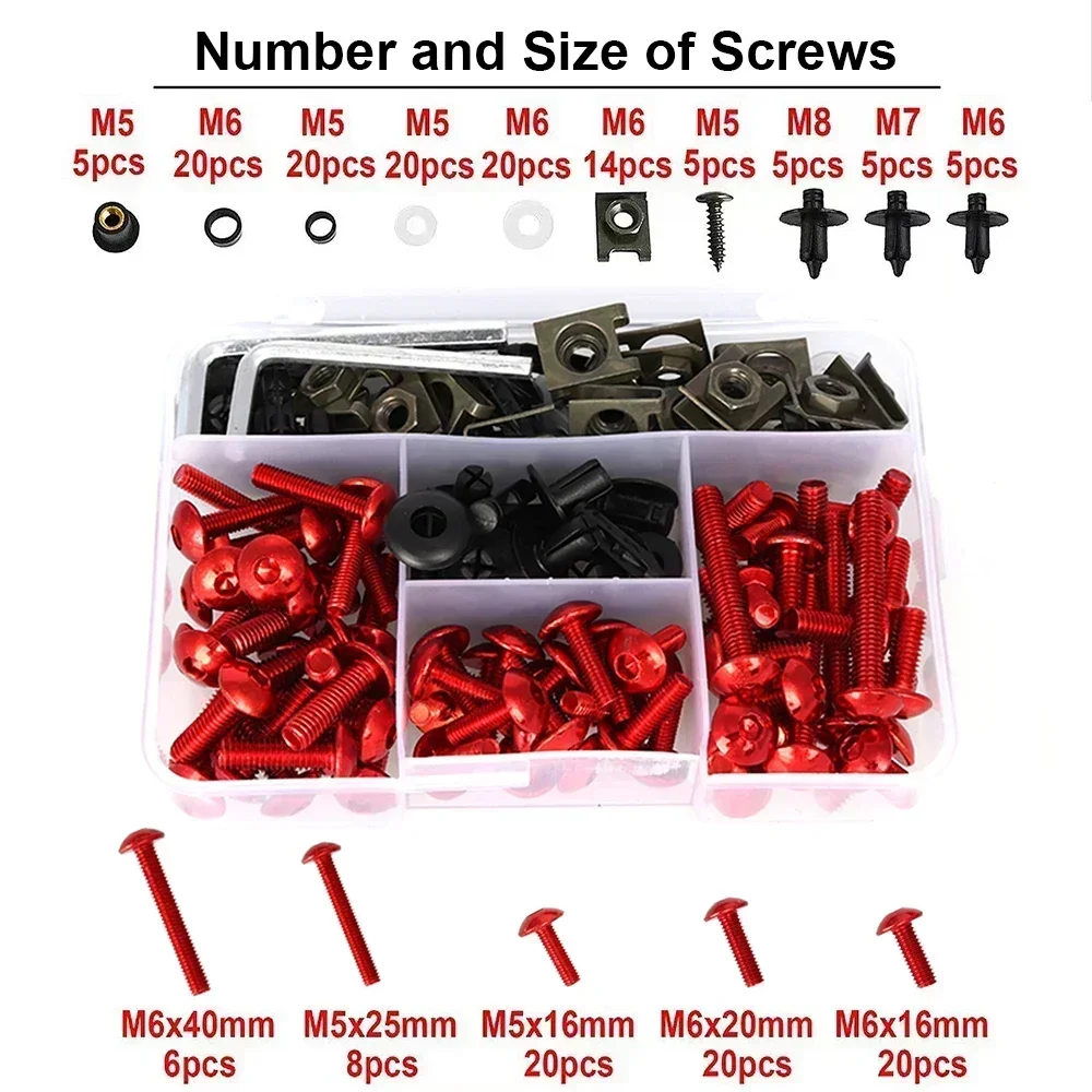 For KYMCO Vitality Super 8 9 150 50 2T New Sento 50i 110i Motorcycle Fairing Bolts Kit CNC Screws Set Accessories