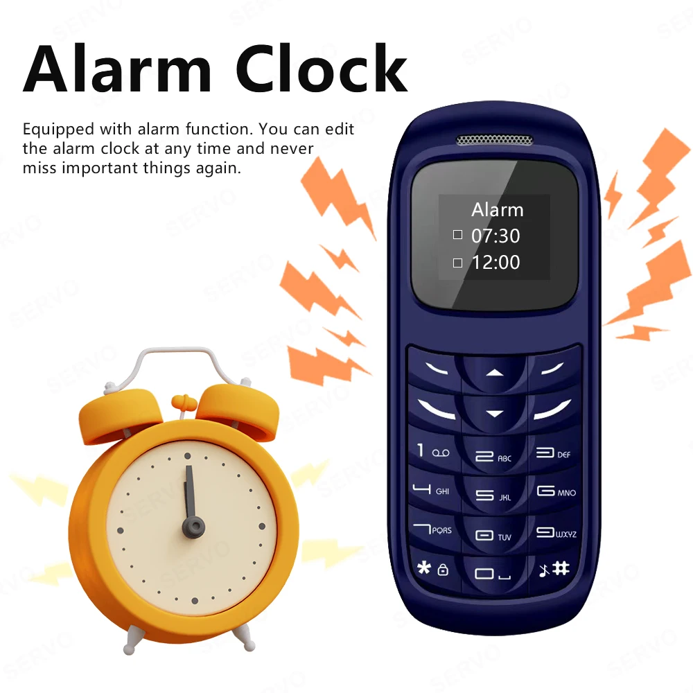 SERVO BM70 2G GSM Mini Mobile Phone Dual SIM Card Auto Call Record Bluetooth Call Blacklist Magic Voice Mini Portable Cellphone