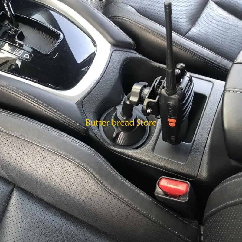 

W89C WalkieTalkie Car Holder, Adjustable Car Cup Mount Installation for Handhelds Radio Universal Radio Clip Holder