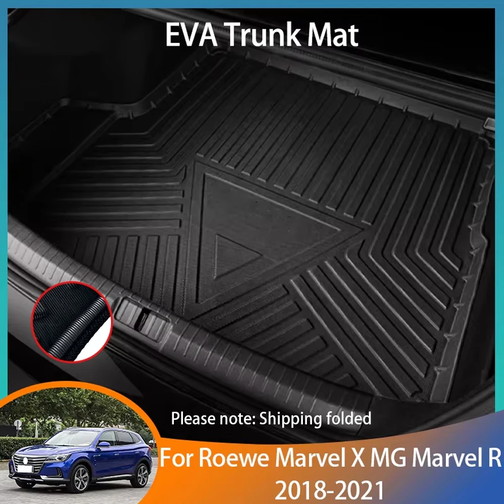 

Аксессуары для Roewe Marvel X MG Marvel R 2018 ~ 2021, автомобильные принадлежности, поднос, подкладка для груза, карпа, водонепроницаемый защитный багажник EVA