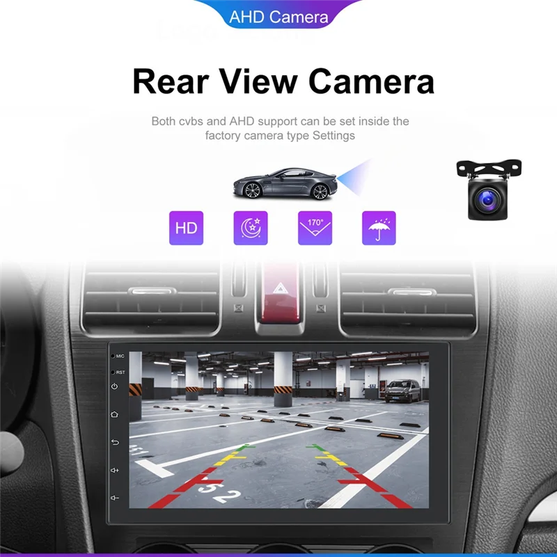 

Reliable-4G+64G 7In Android 13 2Din Car Stereo Wireless Carplay Android Auto Car Radio, Navigation Wifi Bluetooth FM Split Scree