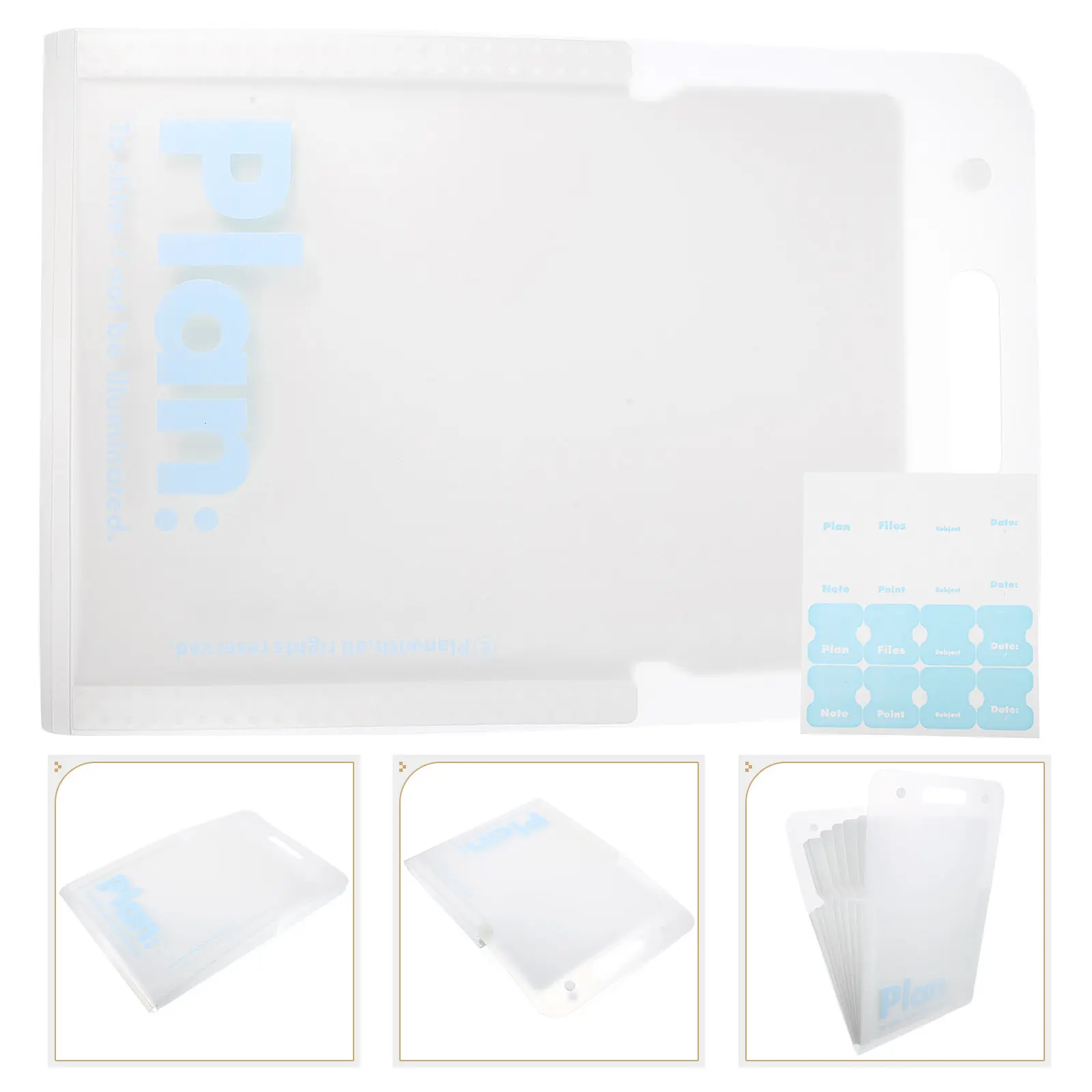 

Large Capacity File Folder Plastic Expanding Accordion File Organizer Handheld Document Holder Multi-Layer Dividers for Office