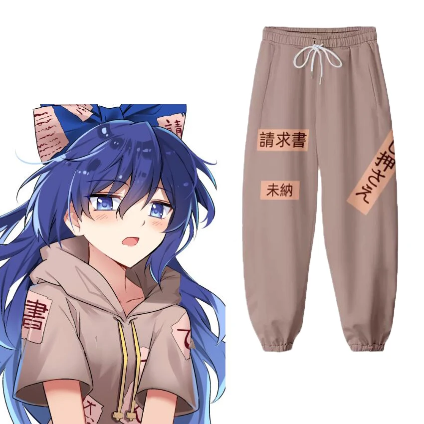 Anime TouHou Project Yorigami Shion Cosplay kostiumy 3D nadruk spodnie joggery mężczyzn/kobiet spodnie typu Casual hiphopowe spodnie dresowe