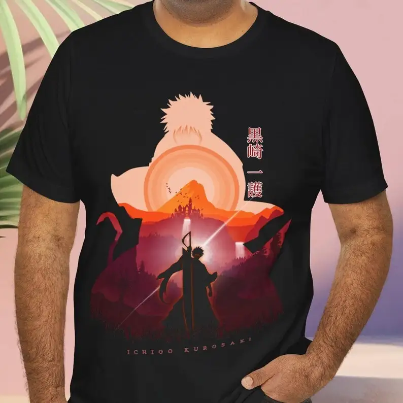 Aesthetic Limited Shinigami - Vintage Silhouette Japanese Anime Graphic Unisex Short Sleeve T-Shirt