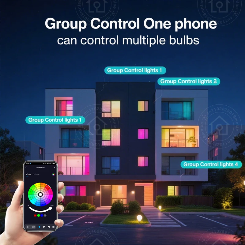 Tuya E14 Свечи Лампы Smart Life Управление Приложением Смарт-лампа WIFI/Bluetooth RGBCW Светодиодный светильник с регулируемой яркостью Хрустальные лампы Декор комнаты 220 В