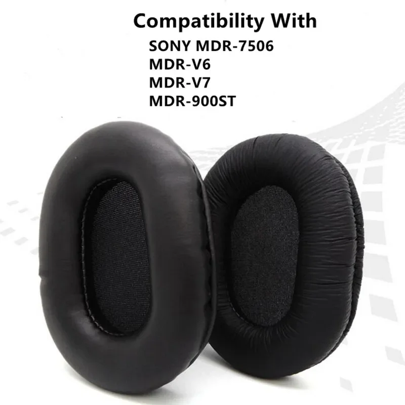 

Soft Leather Replacement Ear Pads Compatible with Sony MDR-7506 MDR-V6 V7 MDR-900ST Headphones high quality Earpads Ear Cups