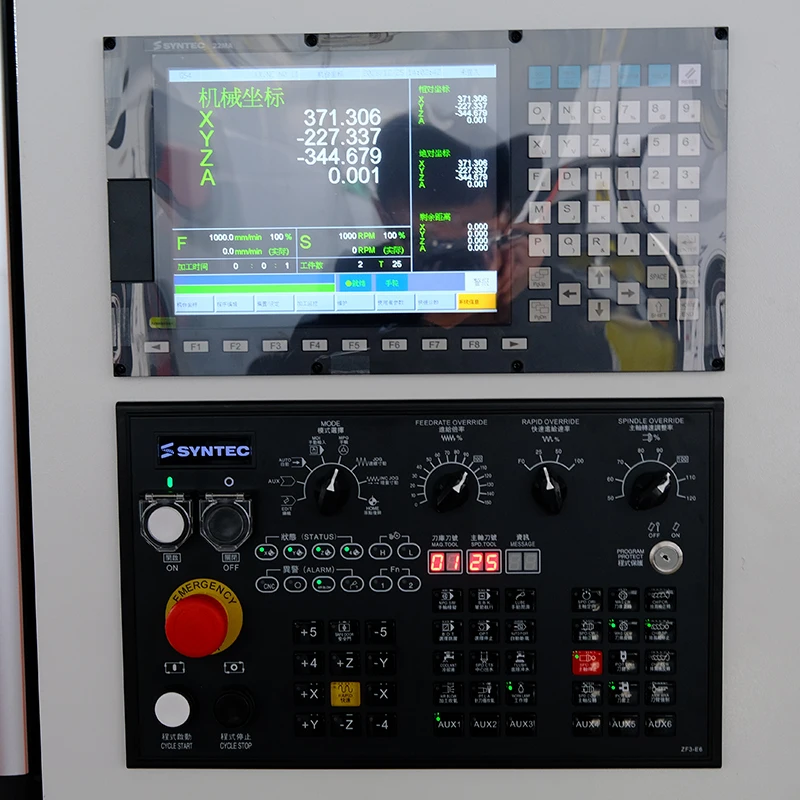 مركز الطحن العمودي باستخدام الحاسب الآلي ، Vmc856 ، 3 محاور ، CNC Centre Hine لقطع المعادن
