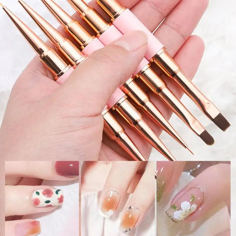 

[WHB]Nail Art Brush Professional Thin Liner For Manicure Decoration Brushes Set Nails French Paint Uv Gel Acrylic
