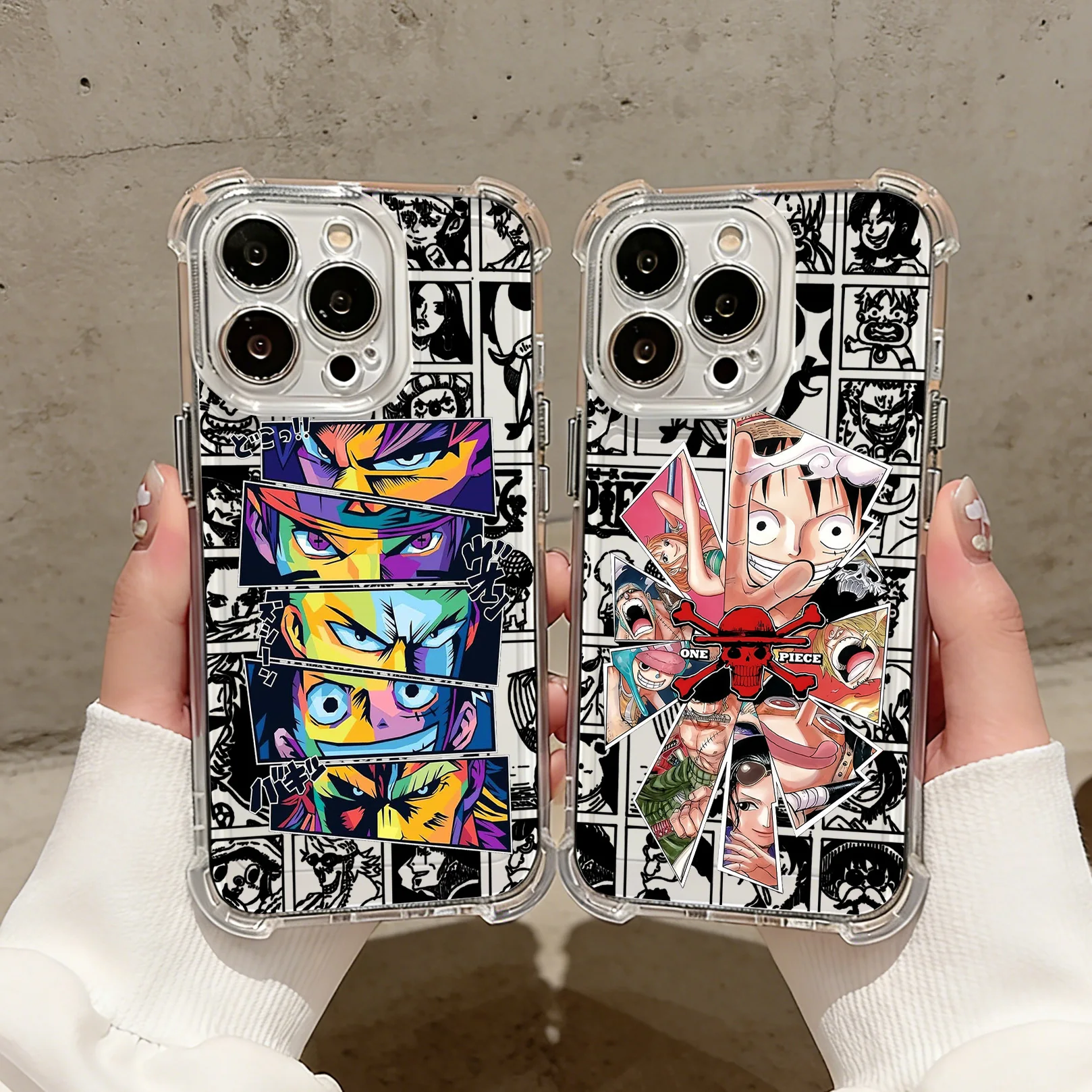 Anime Luffys Zoros Phone Case For Samsung Galaxy S26 S25 S24 S23 S22 S21 S20 Edge FE Ultra Plus 4G 5G Anti Fall Clear TPU