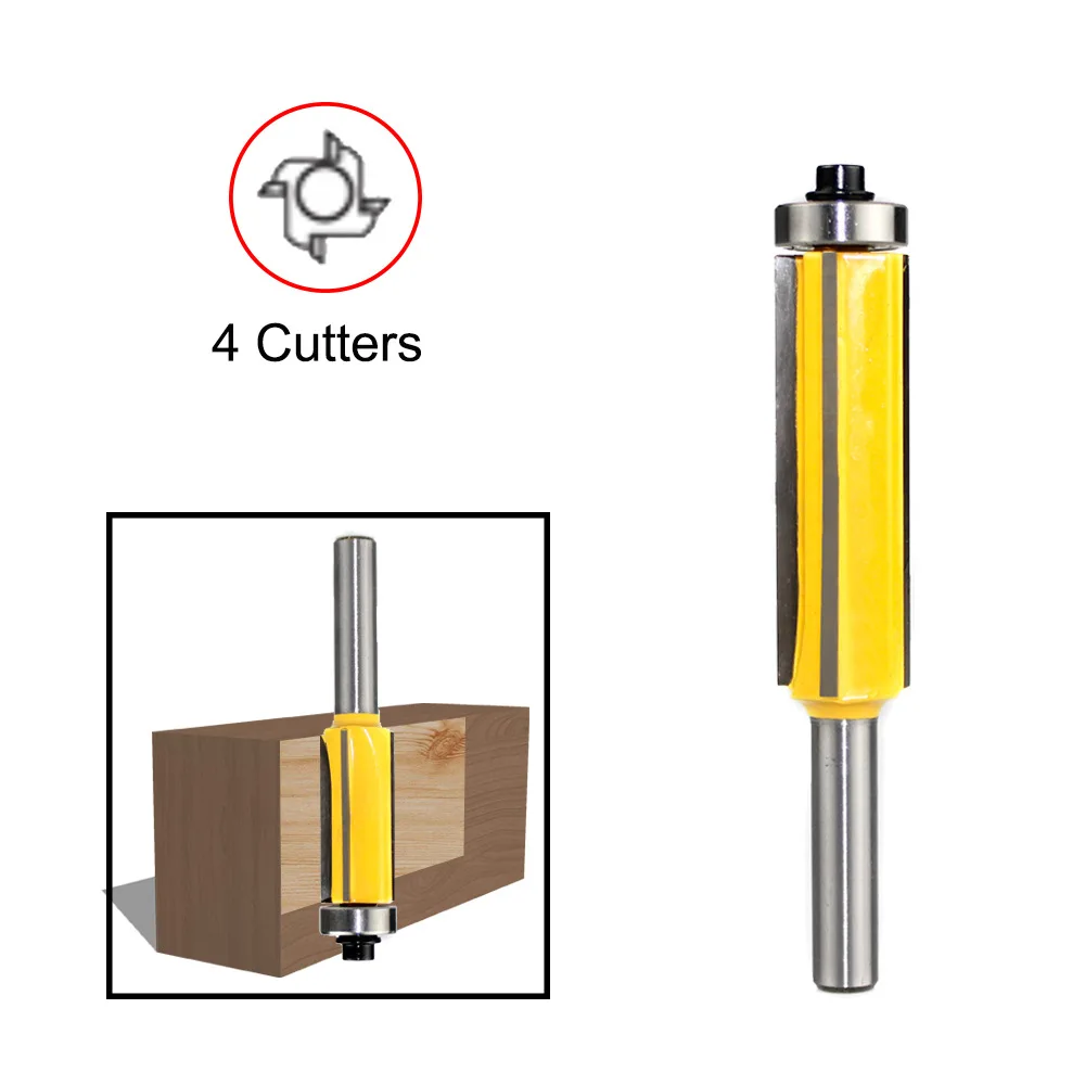 4-blade Trimming Cutter, 8-handle Edge Banding Strip Trimming Cutter, Round Corner Woodworking Milling Cutter