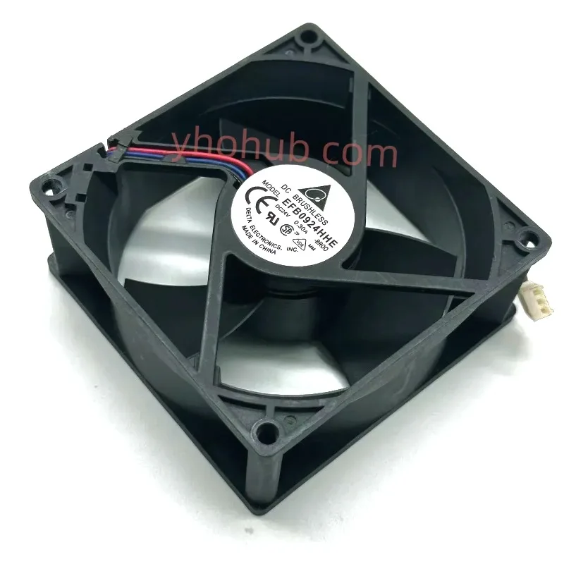 Delta Electronics EFB0924HHE BR00 3620909911 DC 24V 0.30A 90x90x38mm 3-wire Server Cooling Fan