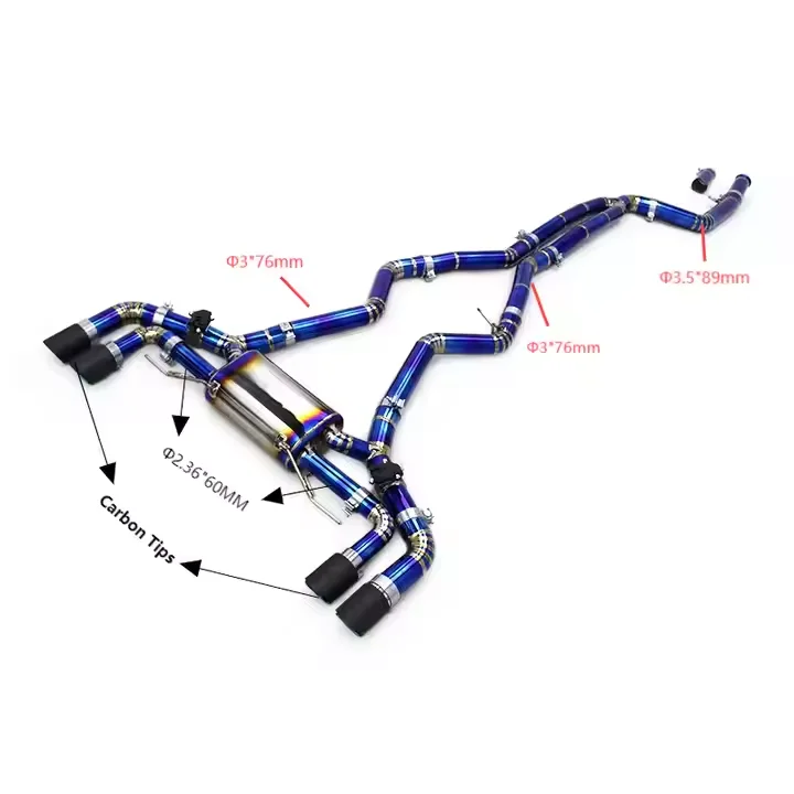 

Yooking Catback Exhaust For BMW M440/M440i G22 3.0T 2019-2024 Muffler Electronic Remote Control Valve TItanium Catback