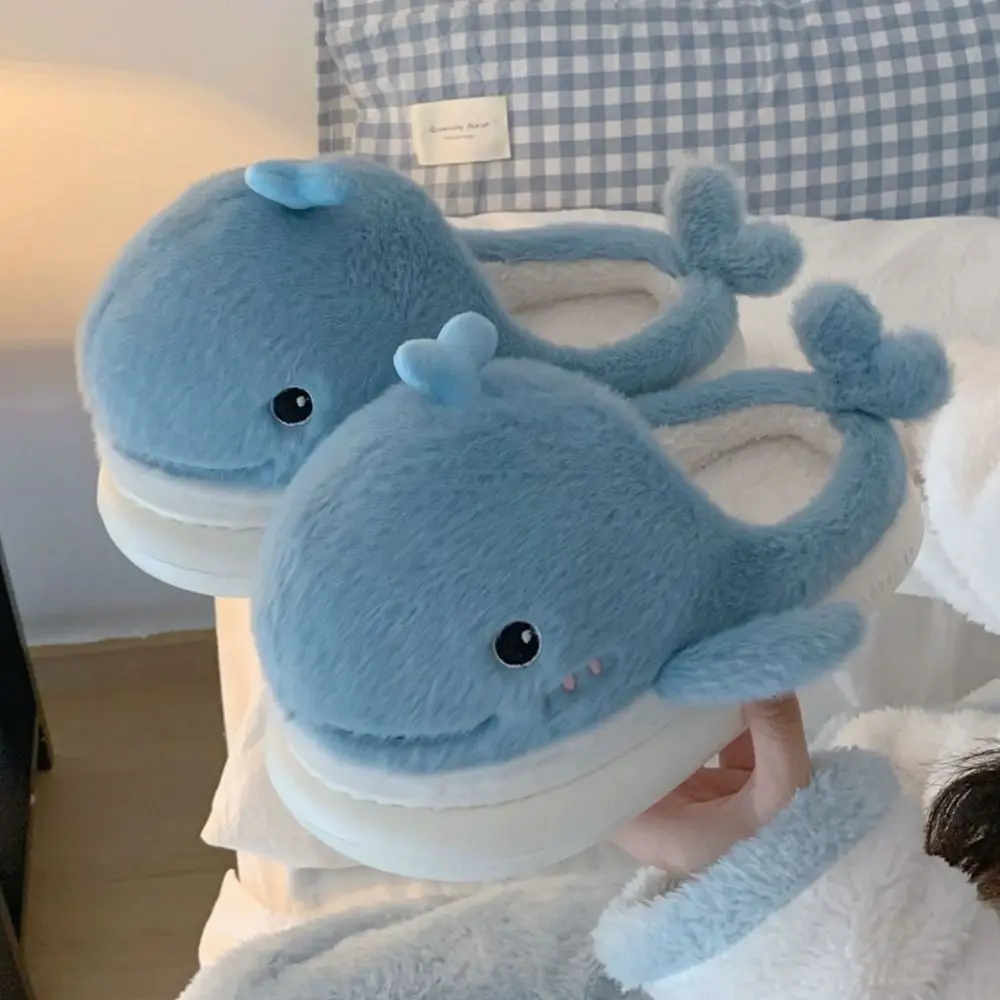 لطيف رقيق النعال المنزل النساء عارضة مريحة أفخم النعال الدافئة عدم الانزلاق Kawaii الكرتون أحذية الملاعب المغطاة المنزل #2