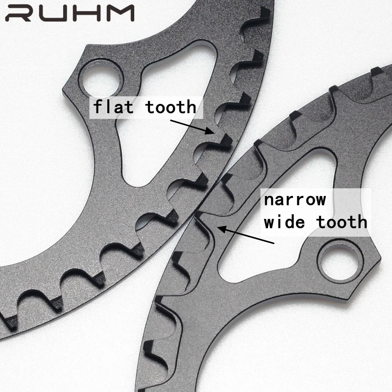 RUHM Folding Bike Trifold Cycle Chainring BCD130mm 50T Narrow Wide Bicycle Chainwheel for Brompton Dahon bike accessories