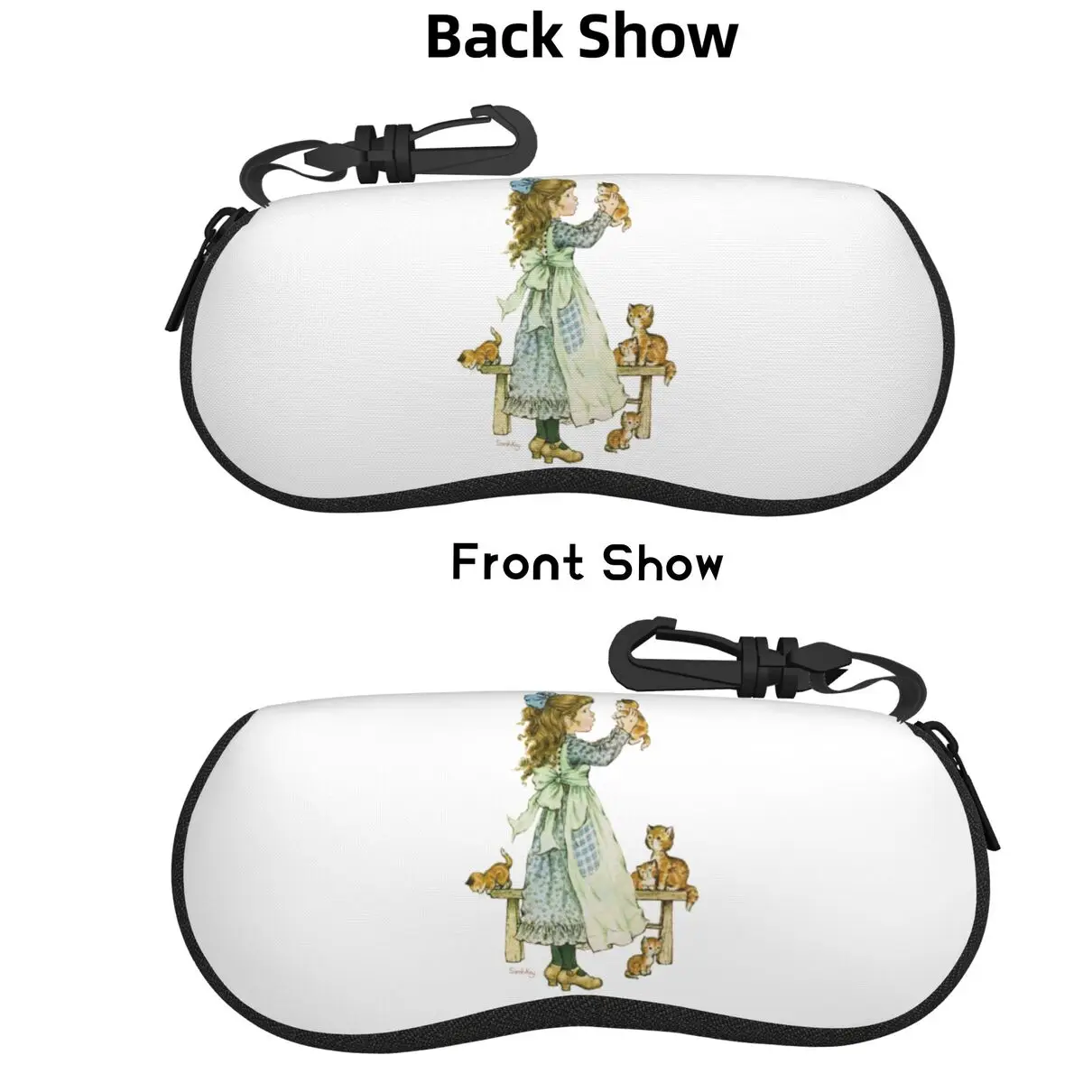 

Sarah Kay Girl Shell Glasses Case Protective Sunglasses Box Women Men Soft Eyeglass Bag Pouch