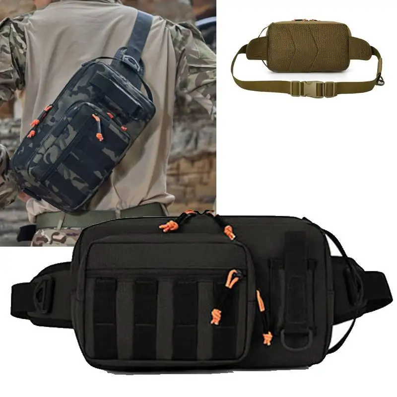 

Тактическая поясная сумка для рыбалки, большая поясная сумка для хранения на открытом воздухе, для путешествий, спорта, скалолазания, охоты, езды на велосипеде, нагрудная сумка, поясная сумка для рыбалки на приманку Molle