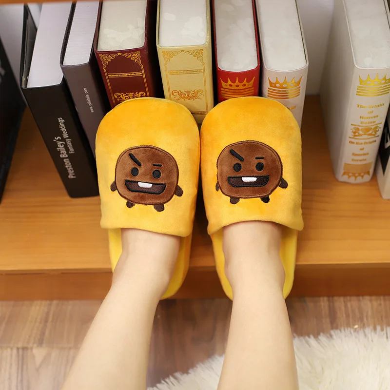 Cute Cartoon Kawaii Koya Plush Slippers Indoor Anti-Skid Soft Comfortable Couple Cotton Slipper for Boyfriend Girlfriend Gifts