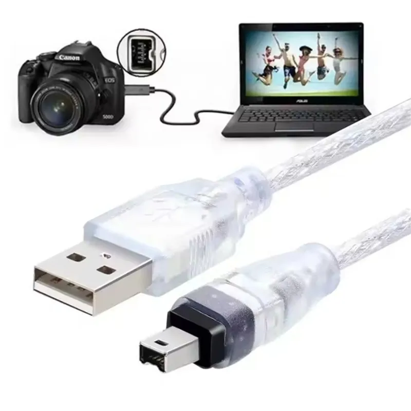 1,5 м/5 футов USB-папа для Firewire IEEE 1394 4-контактный штекер-адаптер iLink Firewire 1394 кабель для SONY DCR-TRV75E DV