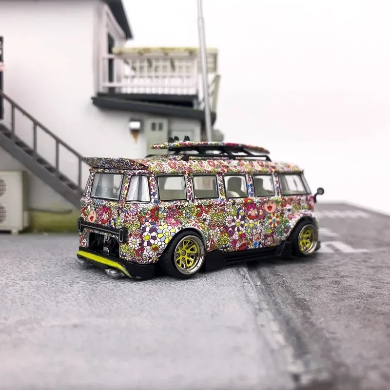 Liberty64 1/64 Volkswagen T1 Van Kombi Legering Motorvoertuig Diecast Metalen Model Geschenken