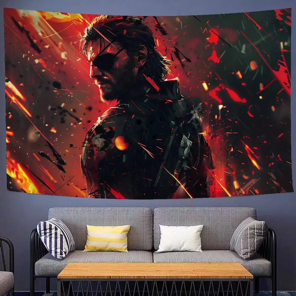 Metal Gear Hanging Bohemian Tapestry Bohemian Wall Tapestries Mandala Kawaii Room Decor